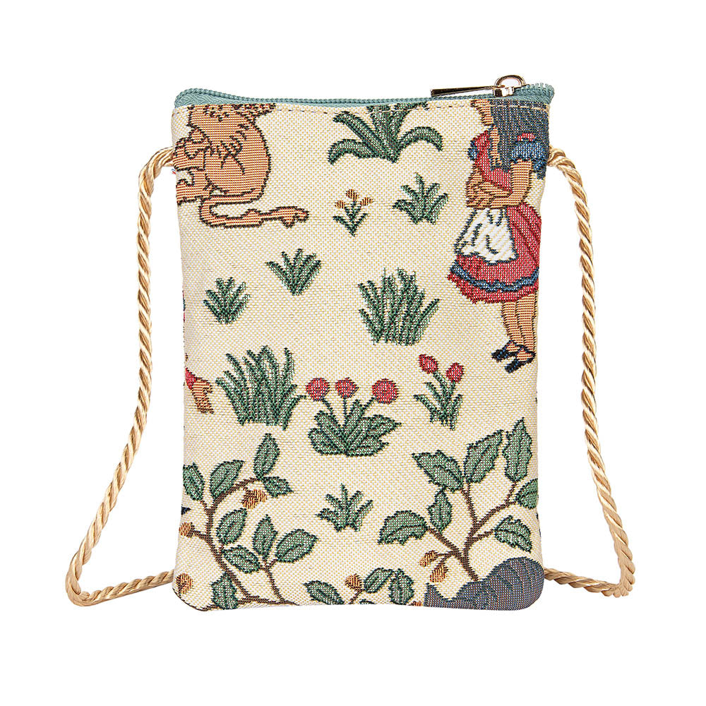 Alice in Wonderland Smart Bag featuring eco-friendly materials and whimsical design inspired by classic characters.