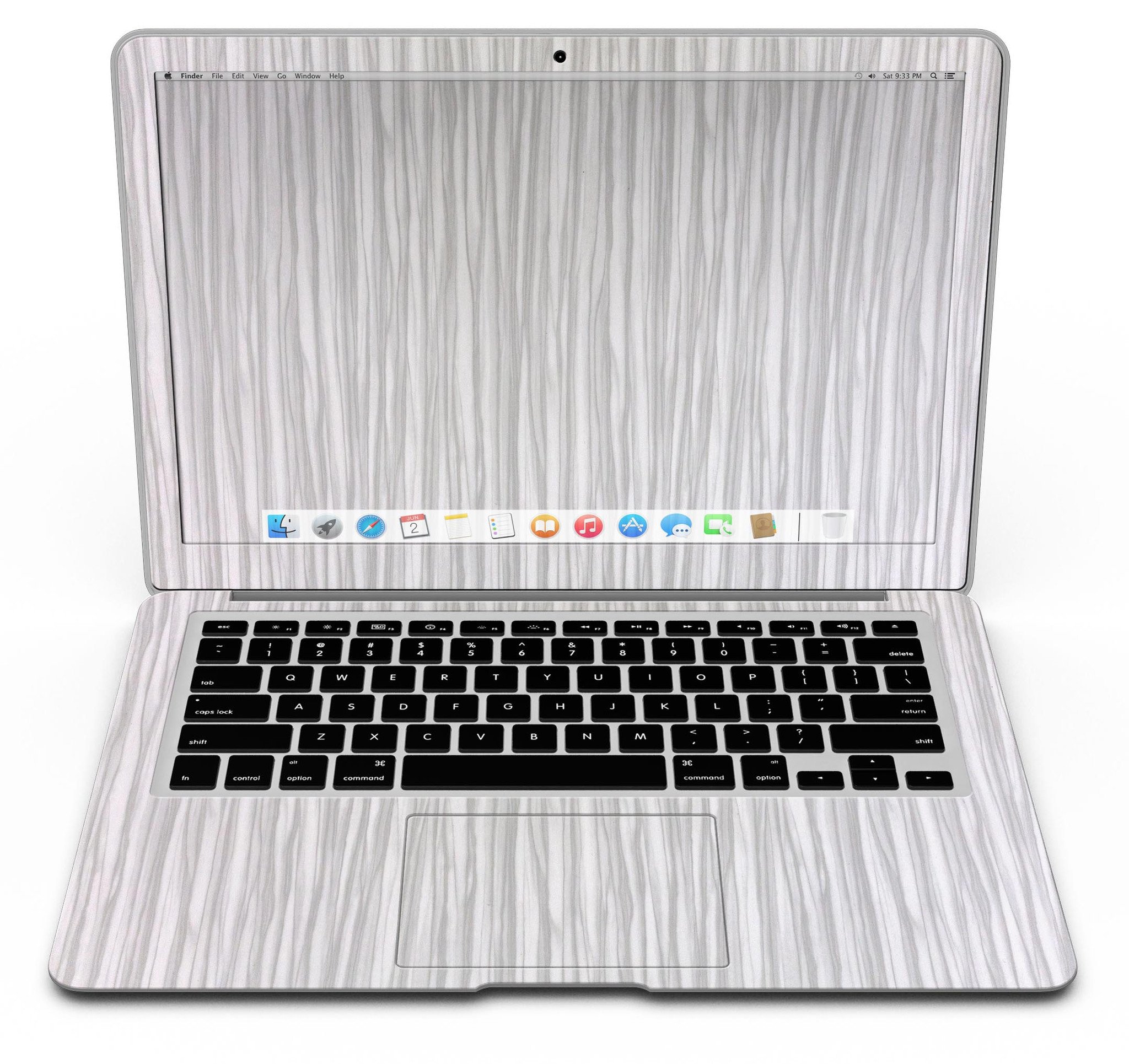 Allure Collection Luxurious Textured Wood Kit for MacBook Air showcasing elegant wood finishes and precision-cut design.