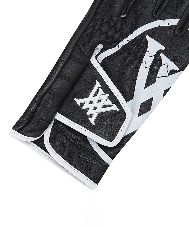 ANEW GOLF Big Logo Left Hand Golf Glove for Men made from high-quality sheepskin, featuring a stylish big logo design.