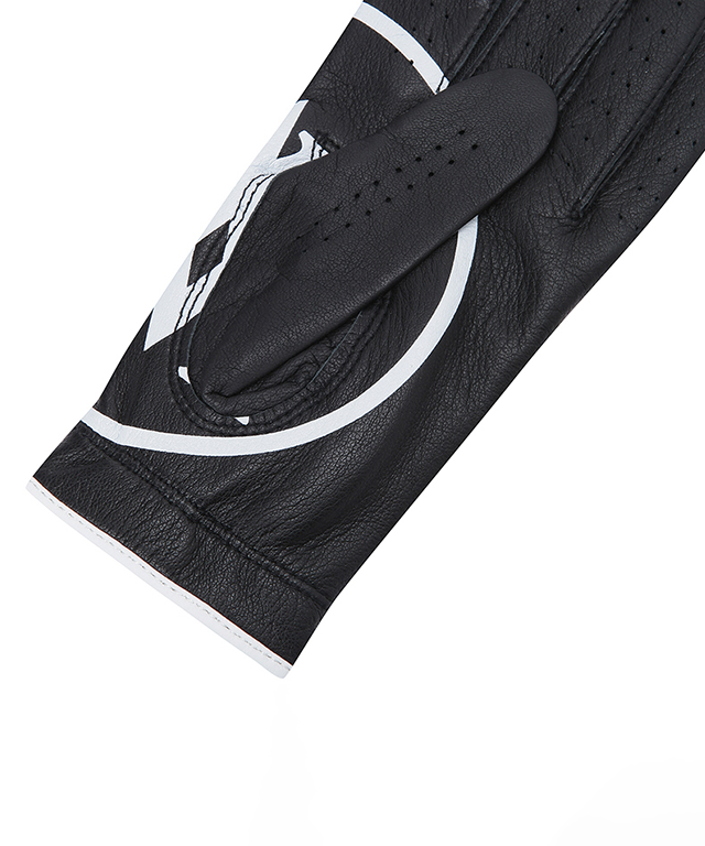 ANEW GOLF Big Logo Left Hand Golf Glove for Men made from high-quality sheepskin, featuring a stylish big logo design.