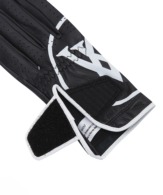 ANEW GOLF Big Logo Left Hand Golf Glove for Men made from high-quality sheepskin, featuring a stylish big logo design.