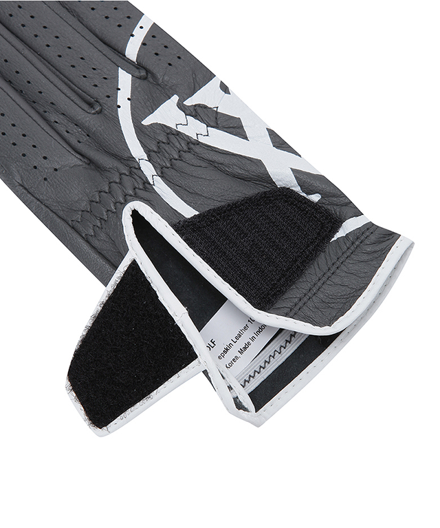 ANEW GOLF Big Logo Left Hand Golf Glove for Men made from high-quality sheepskin, featuring a stylish big logo design.