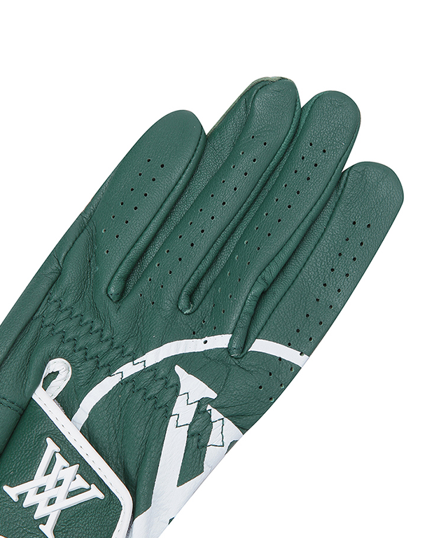 ANEW GOLF Big Logo Left Hand Golf Glove for Men made from high-quality sheepskin, featuring a stylish big logo design.