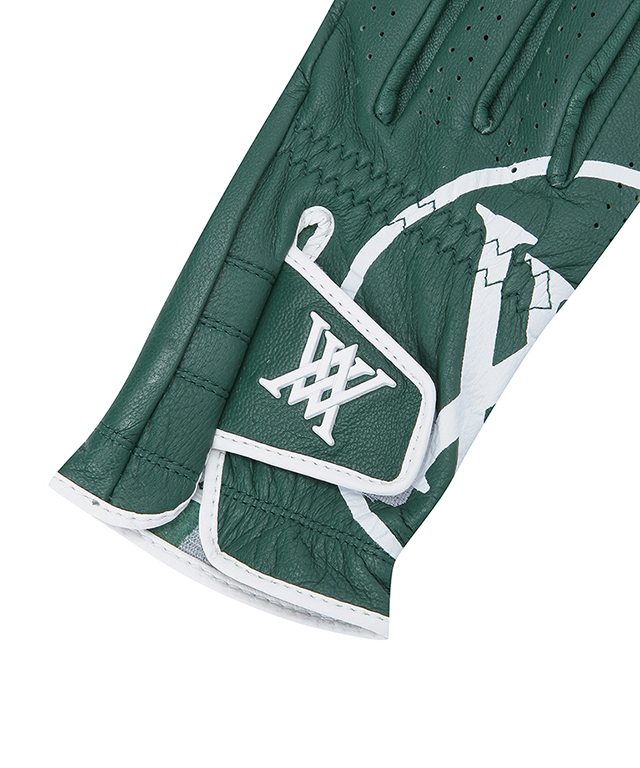 ANEW GOLF Big Logo Left Hand Golf Glove for Men made from high-quality sheepskin, featuring a stylish big logo design.