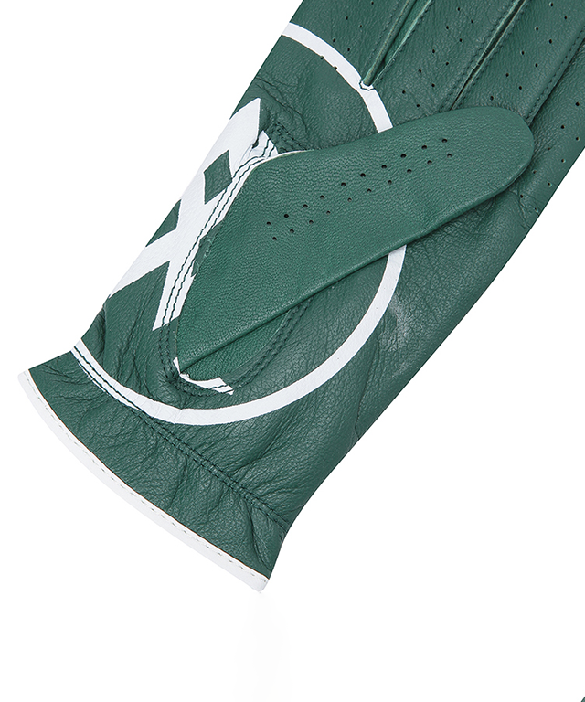 ANEW GOLF Big Logo Left Hand Golf Glove for Men made from high-quality sheepskin, featuring a stylish big logo design.