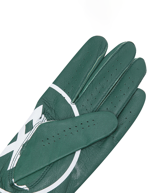 ANEW GOLF Big Logo Left Hand Golf Glove for Men made from high-quality sheepskin, featuring a stylish big logo design.