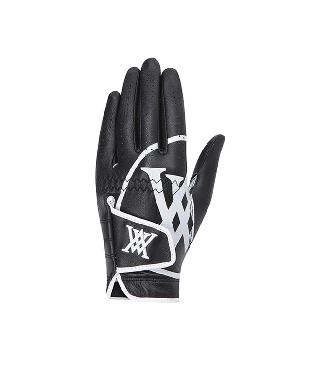 ANEW GOLF Big Logo Left Hand Golf Glove for Men made from high-quality sheepskin, featuring a stylish big logo design.