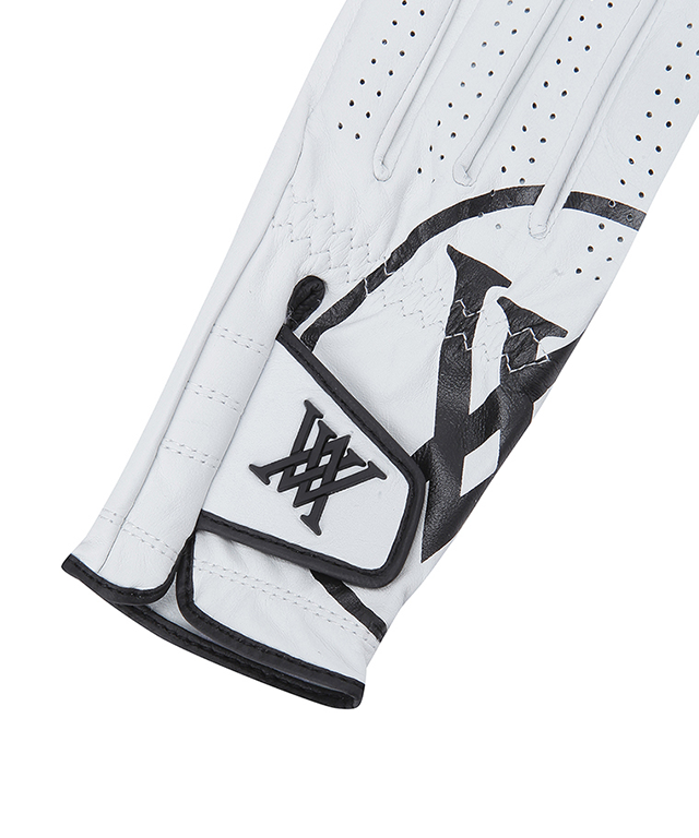 ANEW GOLF Big Logo Left Hand Golf Glove for Men made from high-quality sheepskin, featuring a stylish big logo design.