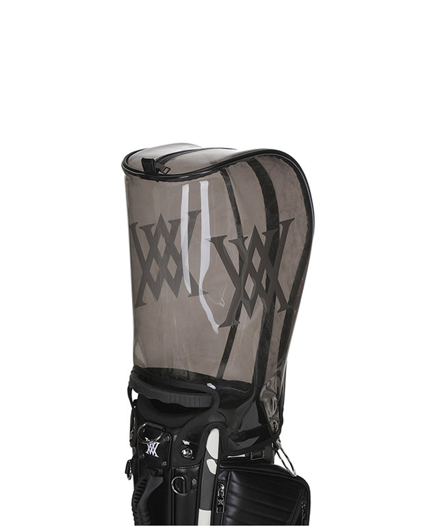 ANEW Golf Indie Camo Stand Bag in Black featuring stylish design and multiple storage pockets.