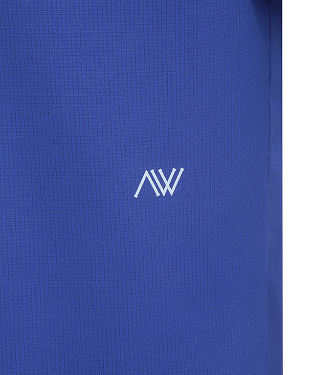 ANEW Golf Men Sleeve Signature Logo T-Shirt in R/Blue, showcasing the stylish design and breathable fabric.