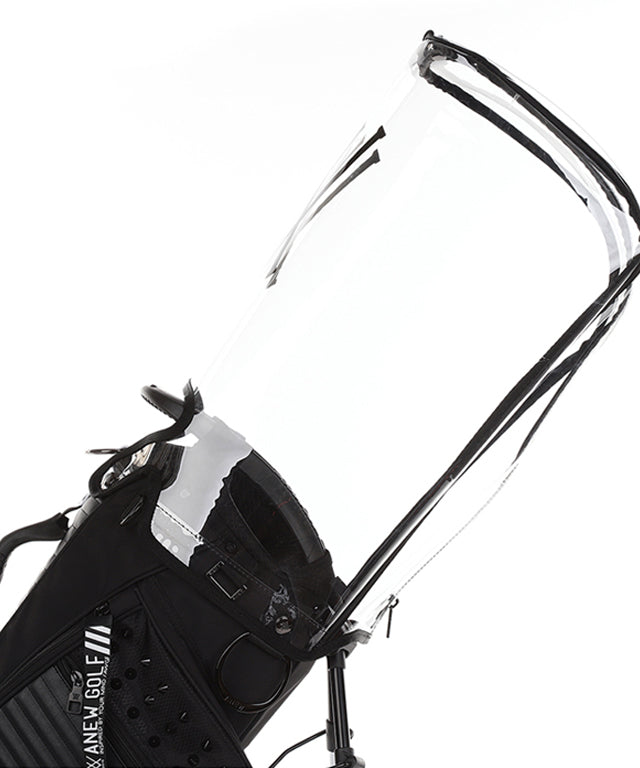 ANEW Golf Two-Color Stand Bag in Black with stylish design and multiple storage pockets.