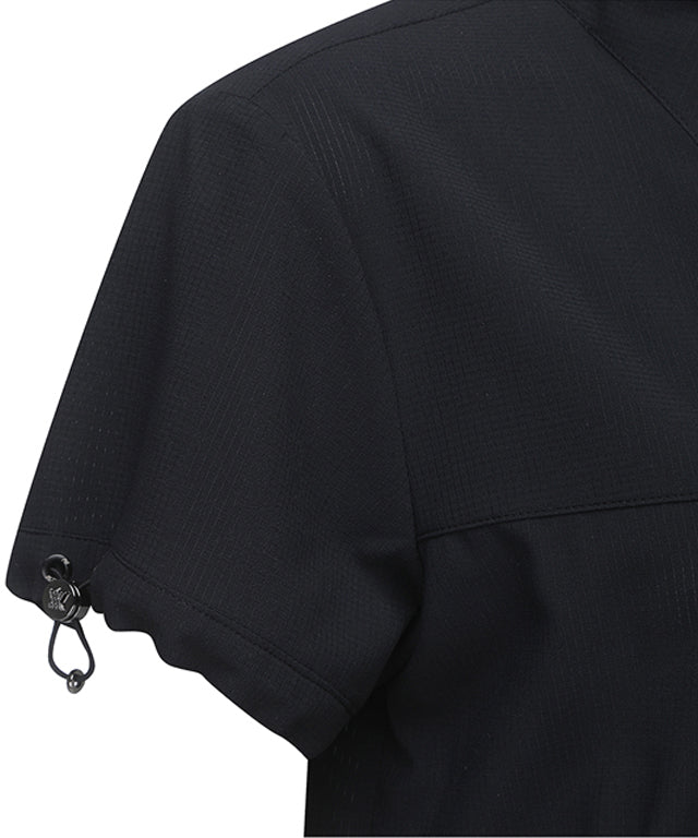 ANEW Golf Women Mesh Blouson Anorak Jacket showcasing its stylish design and breathable mesh material.