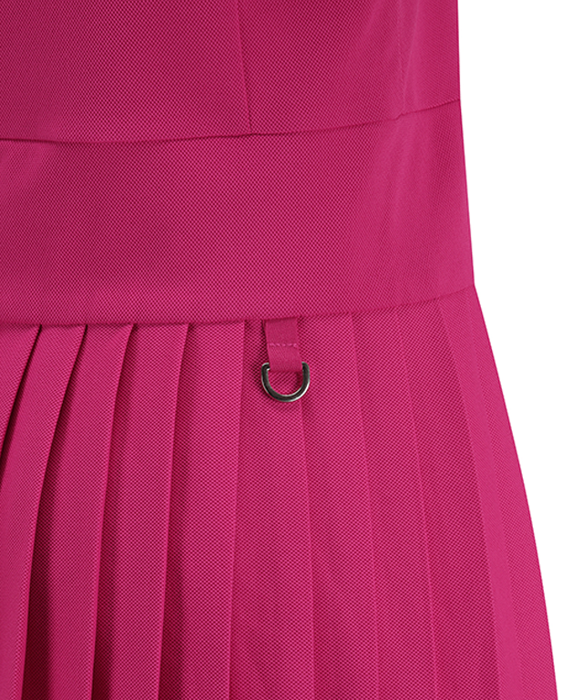 ANEW Golf Women's Pleated Skirt Pique Dress in vibrant hot pink, showcasing its stylish pleated design and comfortable fabric.