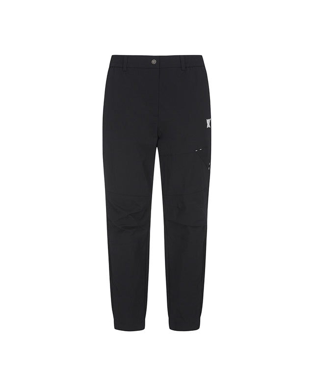 ANEW Golf Women Ventilation Slim Jogger Long Pants in Black, showcasing stylish design and comfortable fit.