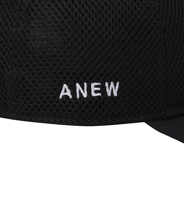 ANEW x NEWERA RC950 Mash Snapback Unst in black with a matte logo and ventilation holes at the back.