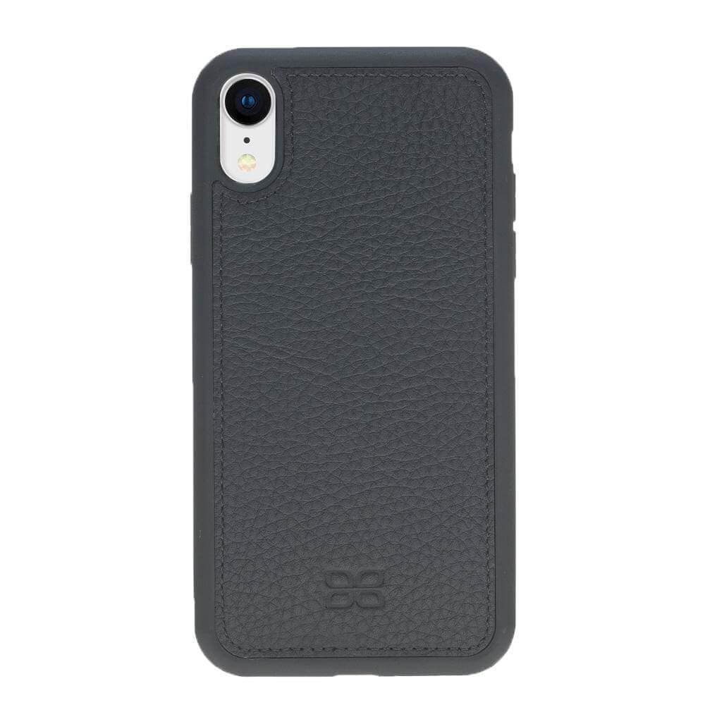 Apple iPhone X Series Detachable Leather Wallet Case in black, showcasing its sleek design, card slots, and kickstand feature.