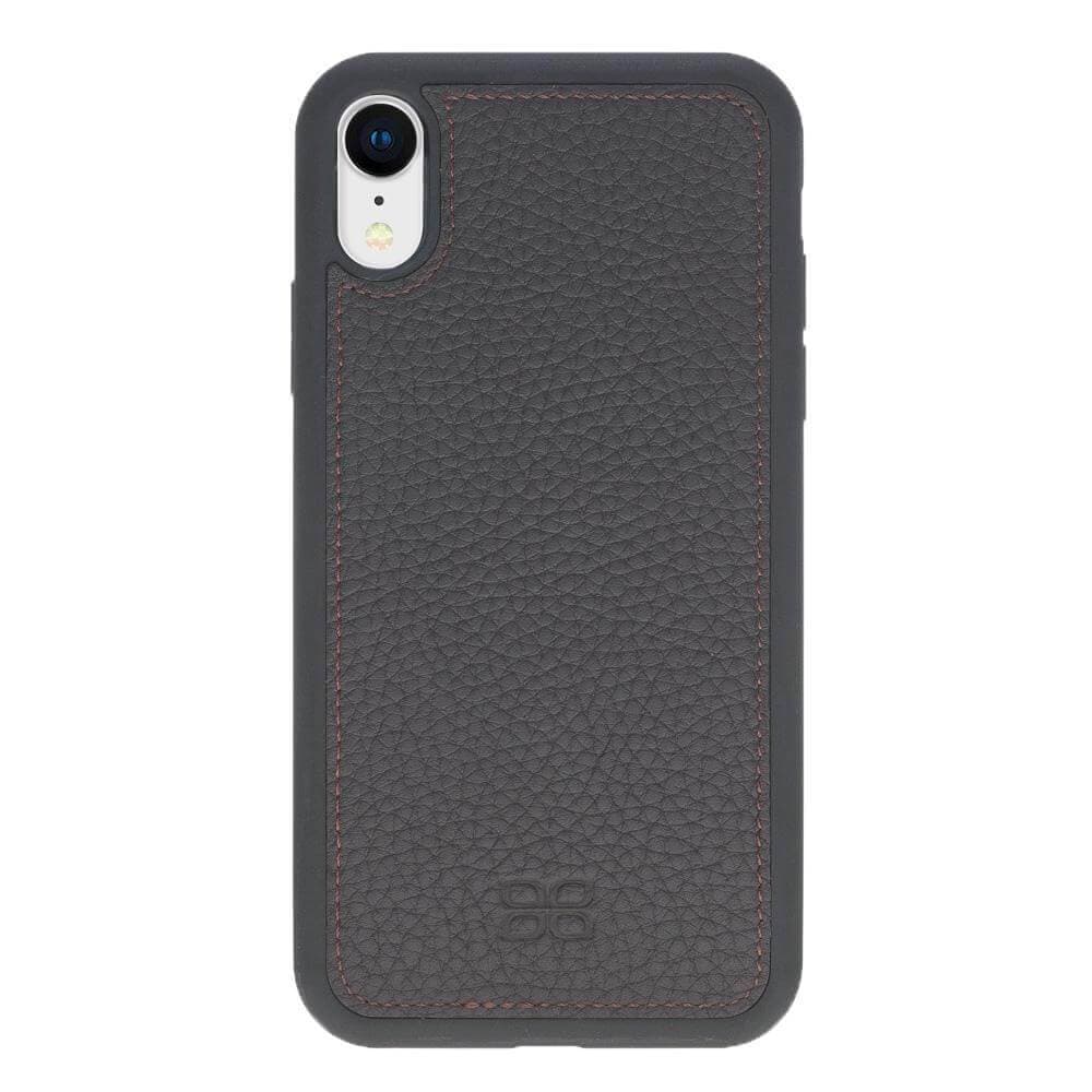 Apple iPhone X Series Detachable Leather Wallet Case in black, showcasing its sleek design, card slots, and kickstand feature.