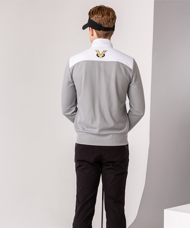 Ardor Padding Jersey Open Jacket displayed on a mannequin, showcasing its lightweight design and stylish look, perfect for golf and casual outings.