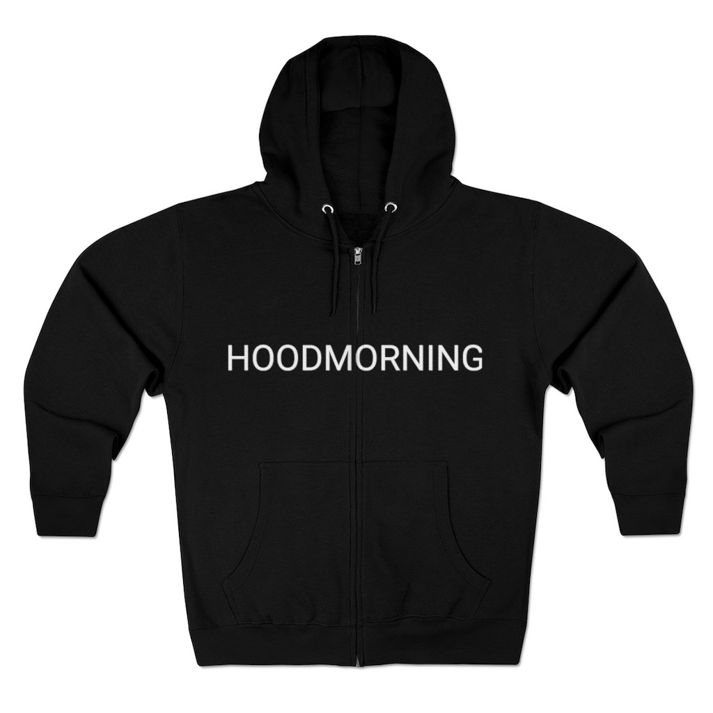 Art POV Full Zip Hoodie in a stylish design, showcasing its soft fabric and full zip feature.