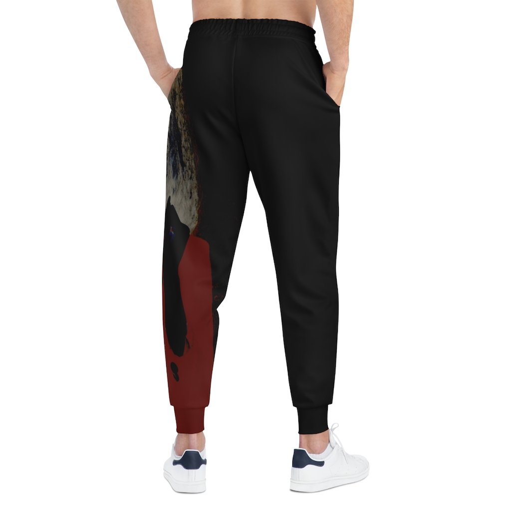 Art Right Cozy Joggers by thelionbody® featuring a stylish all-over print, unisex fit, and double layer side pockets.