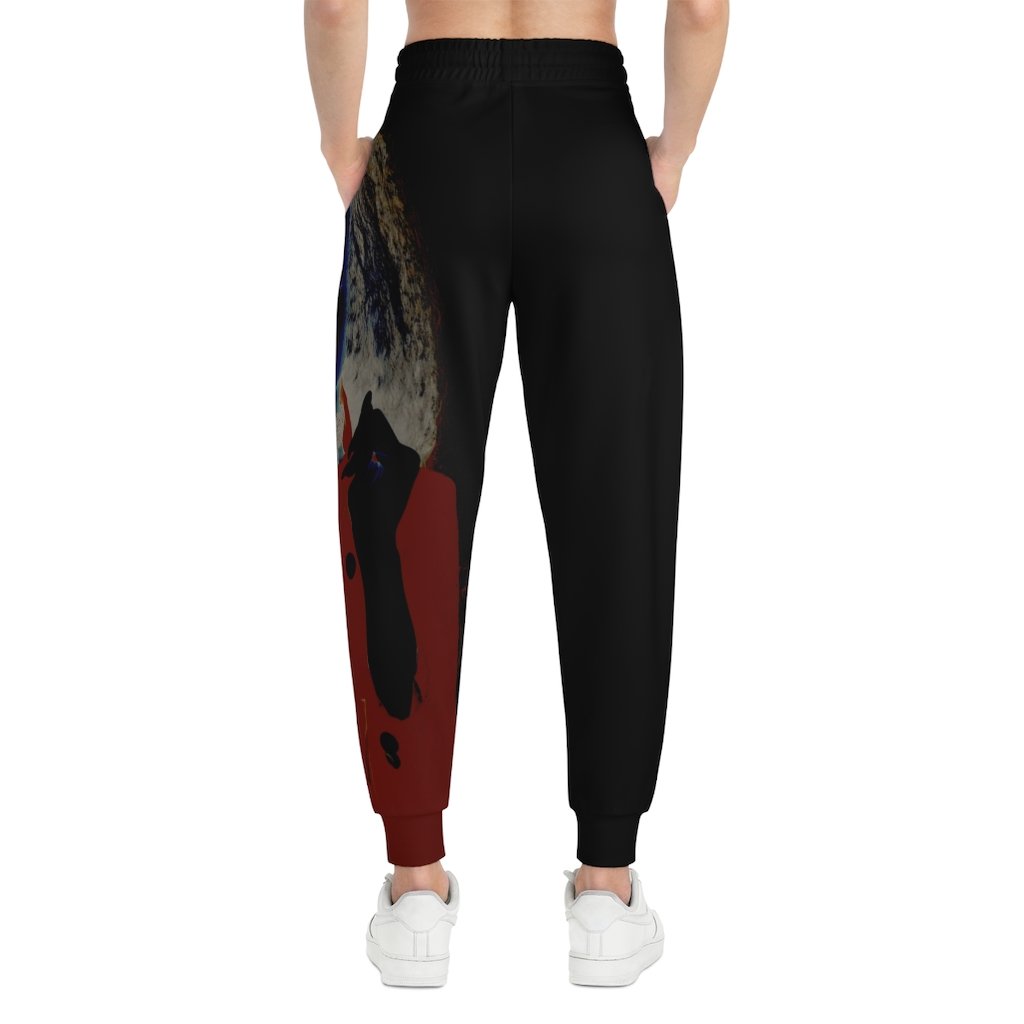 Art Right Cozy Joggers by thelionbody® featuring a stylish all-over print, unisex fit, and double layer side pockets.