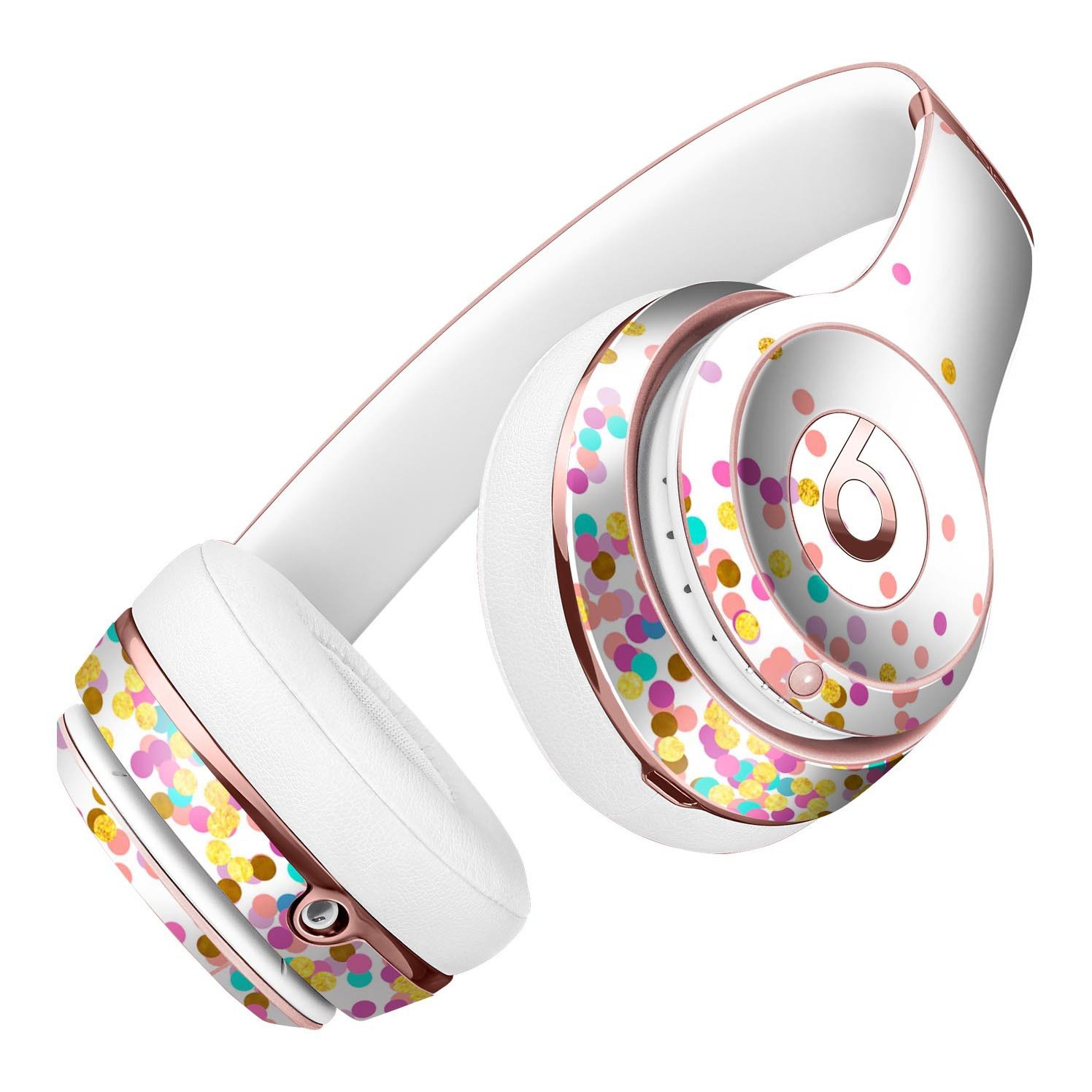 Ascending Multicolor Micro Dots Skin Kit for Beats by Dre Solo 3 Wireless Headphones, showcasing vibrant colors and a sleek design.