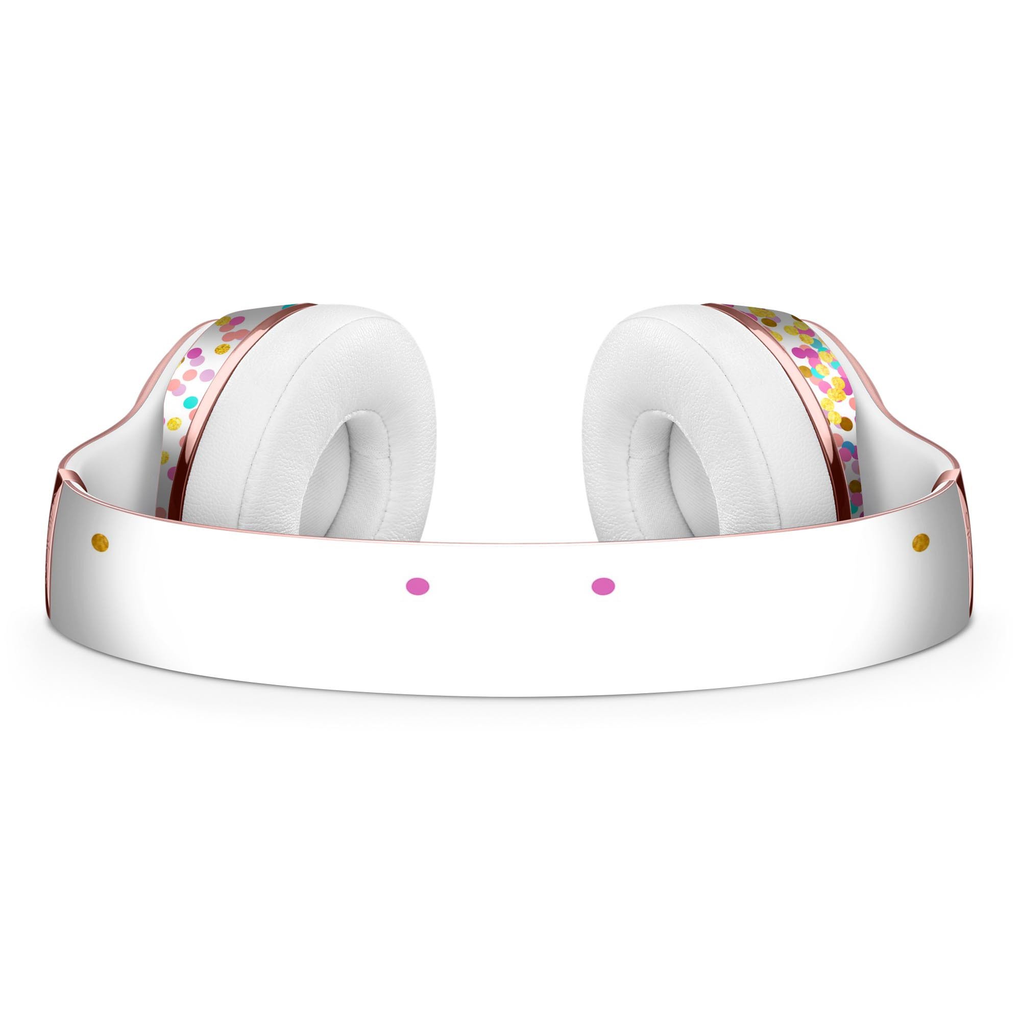 Ascending Multicolor Micro Dots Skin Kit for Beats by Dre Solo 3 Wireless Headphones, showcasing vibrant colors and a sleek design.