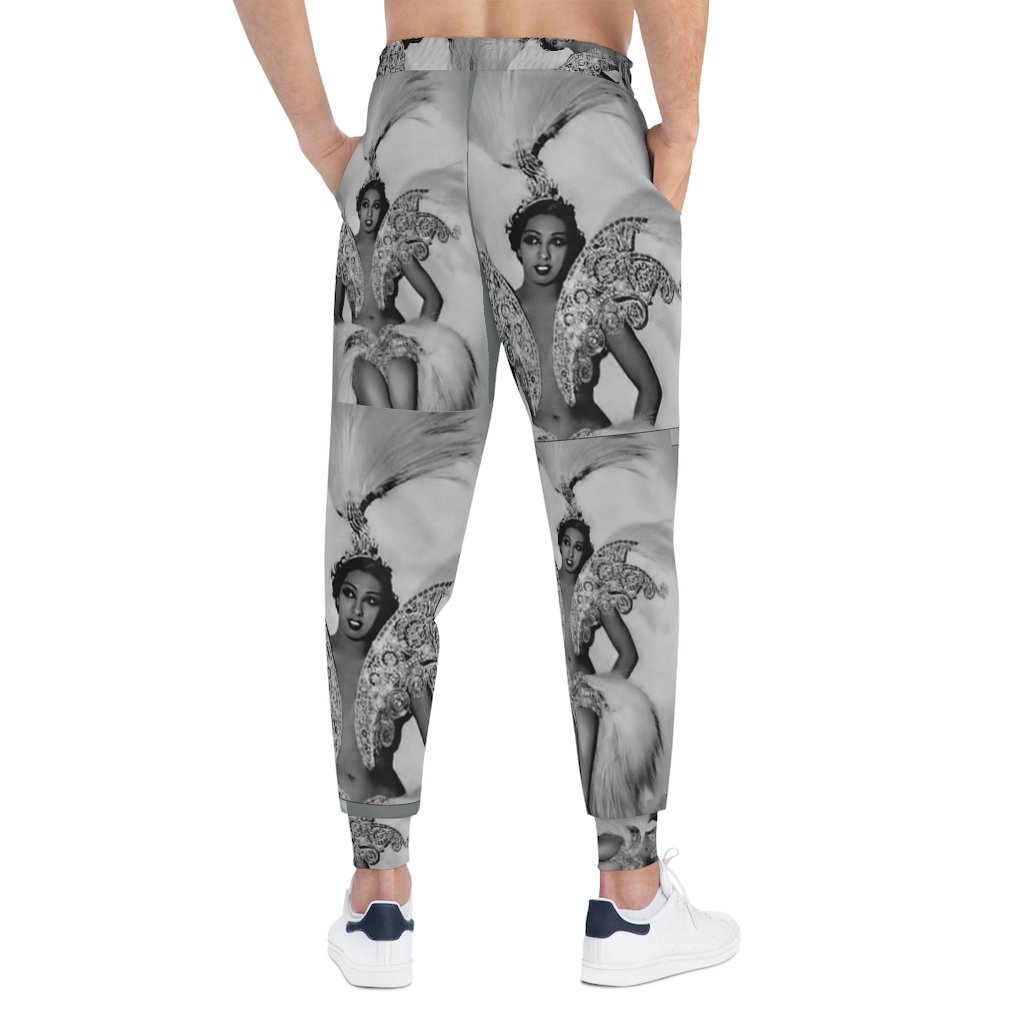 Athletic Joggers Josephine by thelionbody® featuring a stylish all-over-print design, soft fabric, and double layer side pockets.