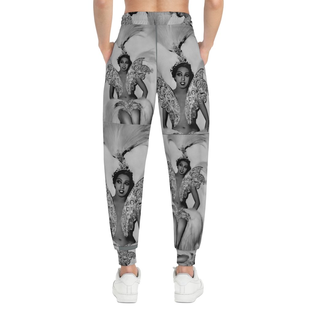 Athletic Joggers Josephine by thelionbody® featuring a stylish all-over-print design, soft fabric, and double layer side pockets.