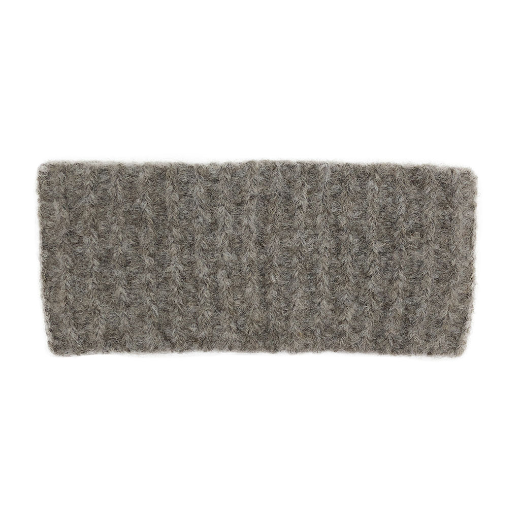 Cozy Autumn Ribbed Alpaca Ear Warmer in rich colors, showcasing its ribbed texture and lightweight design, perfect for winter wear.