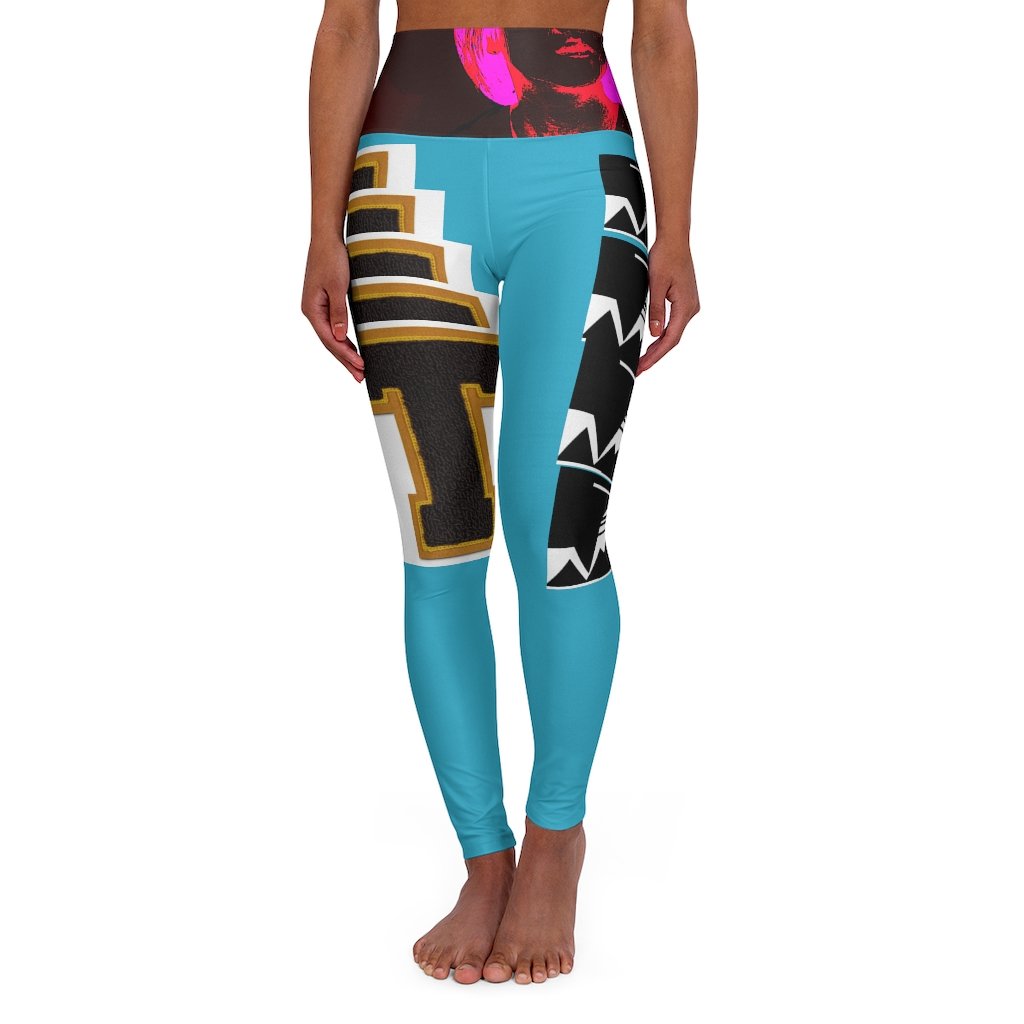 Ava Yoga Leggings by thelionbody® in a stylish skinny fit, showcasing durable polyester fabric and a double layer waistband.