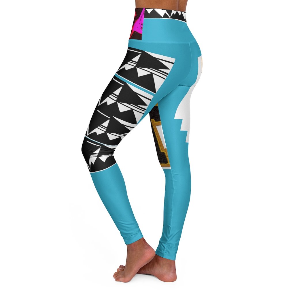 Ava Yoga Leggings by thelionbody® in a stylish skinny fit, showcasing durable polyester fabric and a double layer waistband.