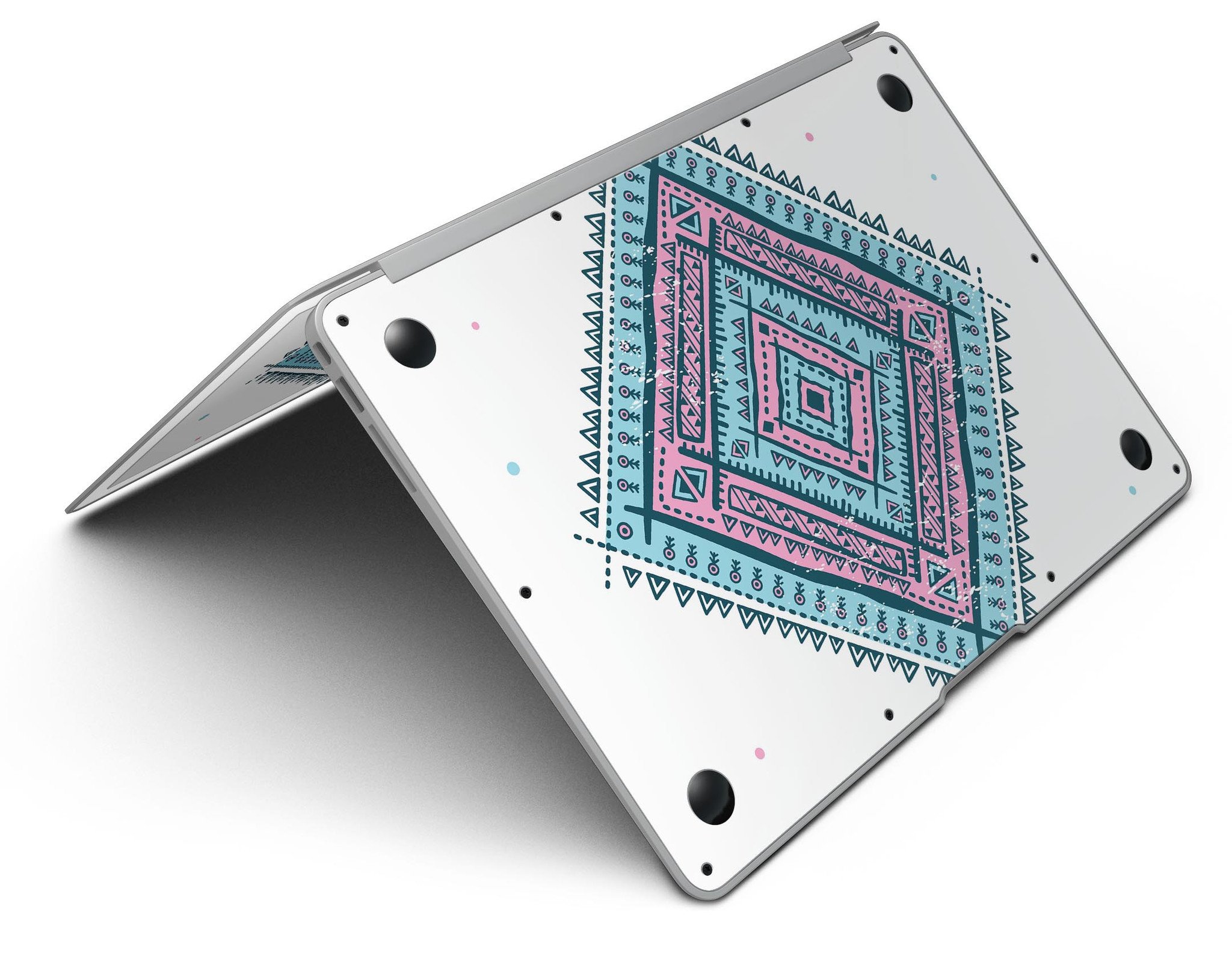 Aztec Diamond MacBook Air Skin Kit showcasing premium vinyl design with gloss finish.