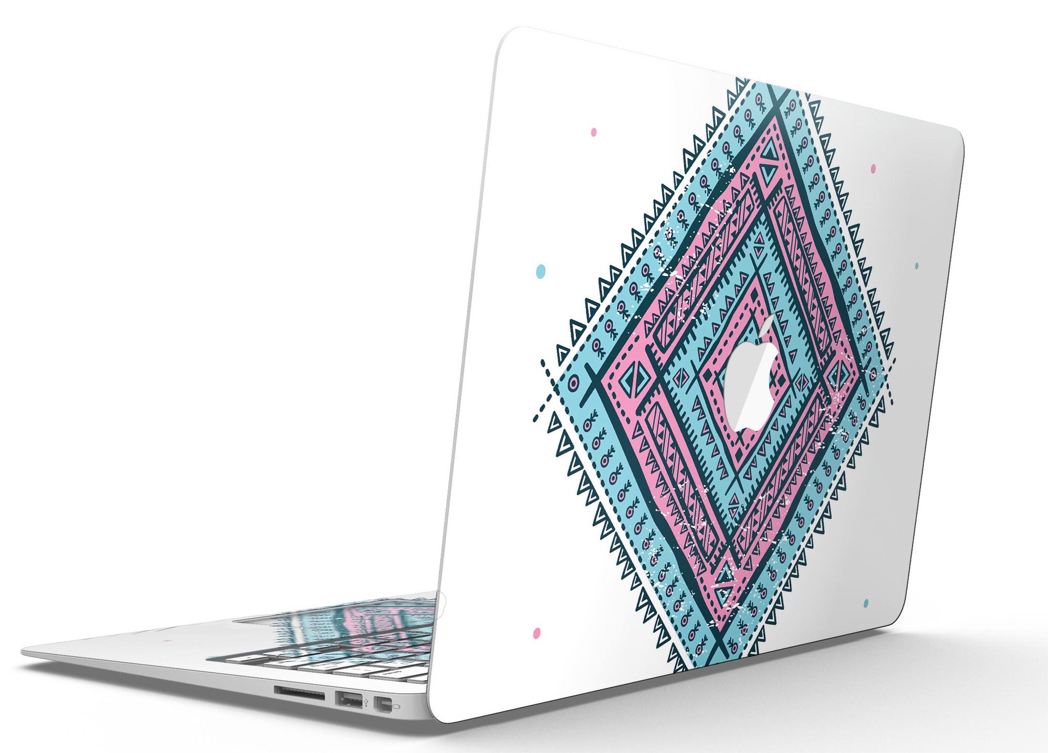 Aztec Diamond MacBook Air Skin Kit showcasing premium vinyl design with gloss finish.