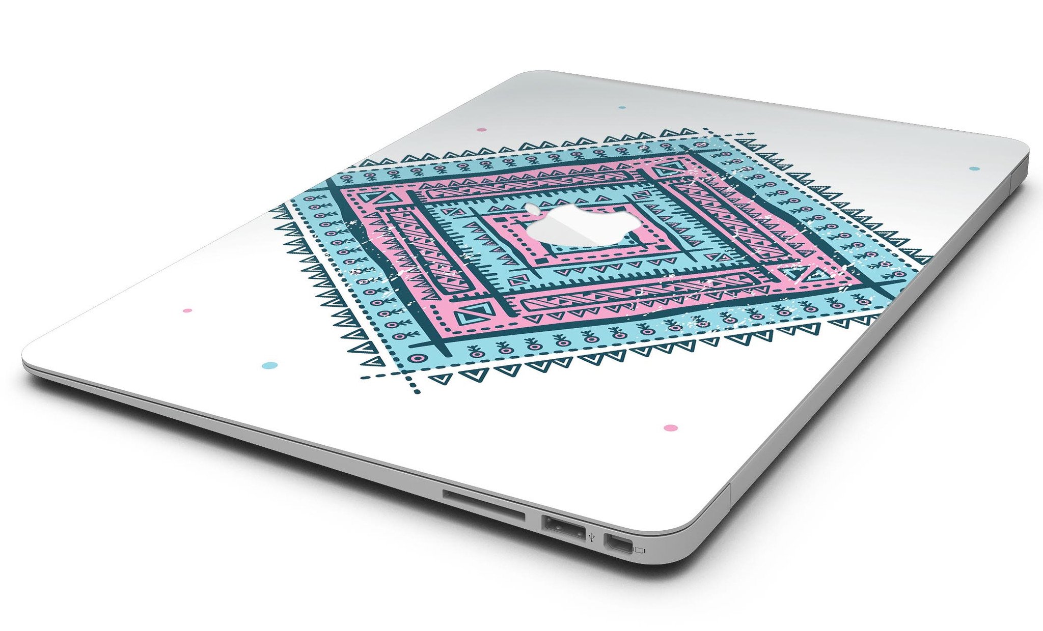 Aztec Diamond MacBook Air Skin Kit showcasing premium vinyl design with gloss finish.