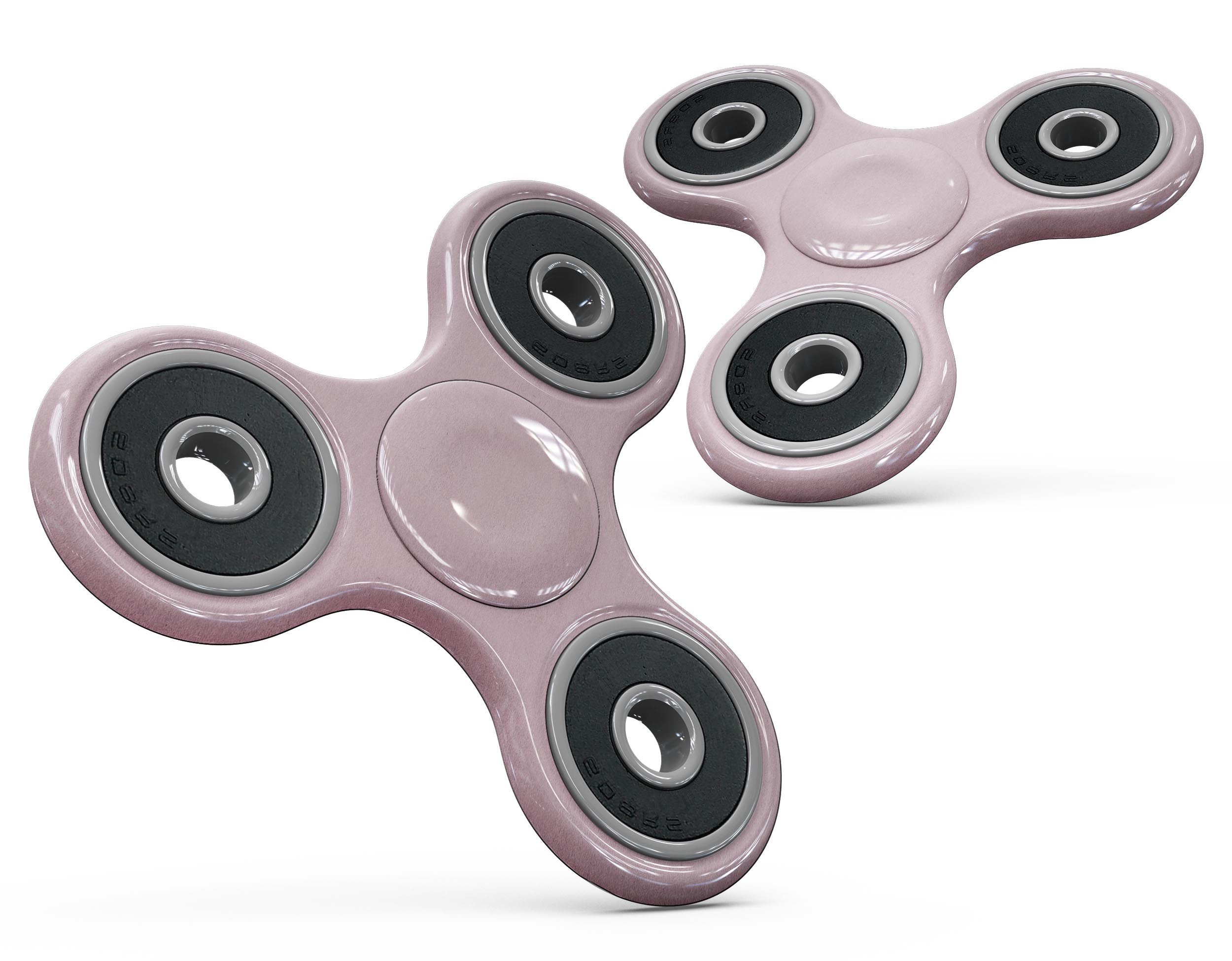 Baby Pink Solid Surface Full-Body Fidget Spinner Skin-Kit showcasing its vibrant color and premium vinyl material.