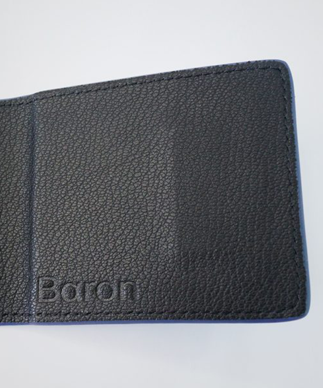 Baron Comouflage Money Clip in Baron Blue, showcasing its sleek design and powerful magnet.