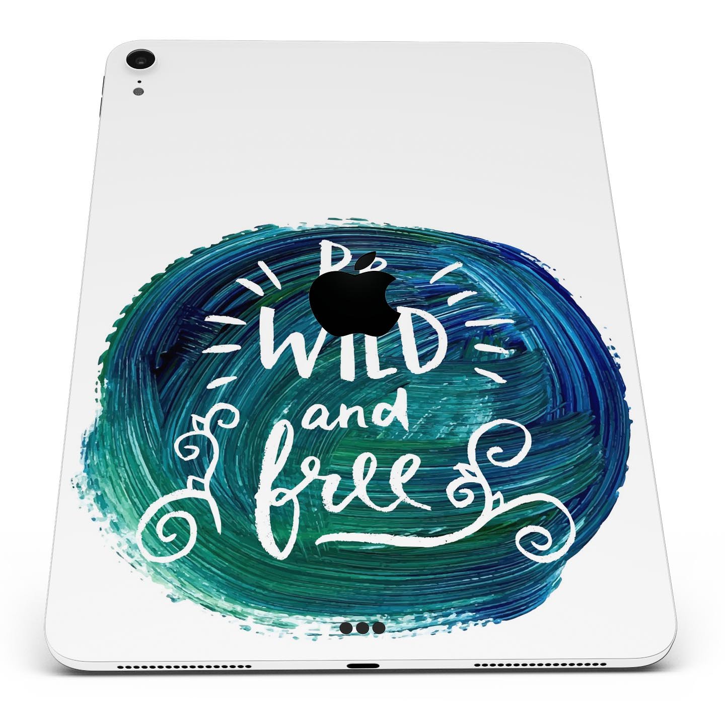 Be Wild and Free full body skin decal for Apple iPad Pro 12.9", showcasing vibrant design and premium quality materials.