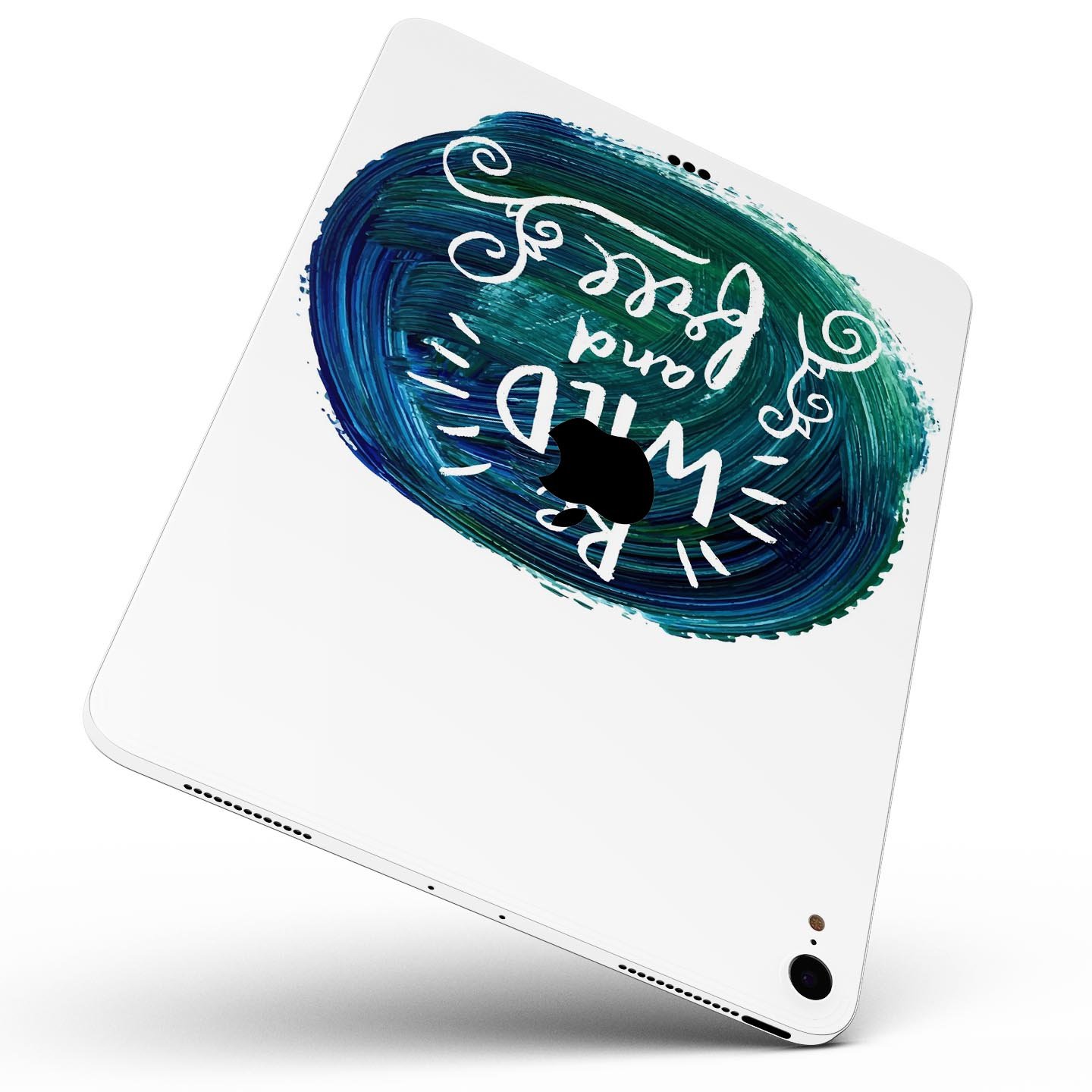 Be Wild and Free full body skin decal for Apple iPad Pro 12.9", showcasing vibrant design and premium quality materials.