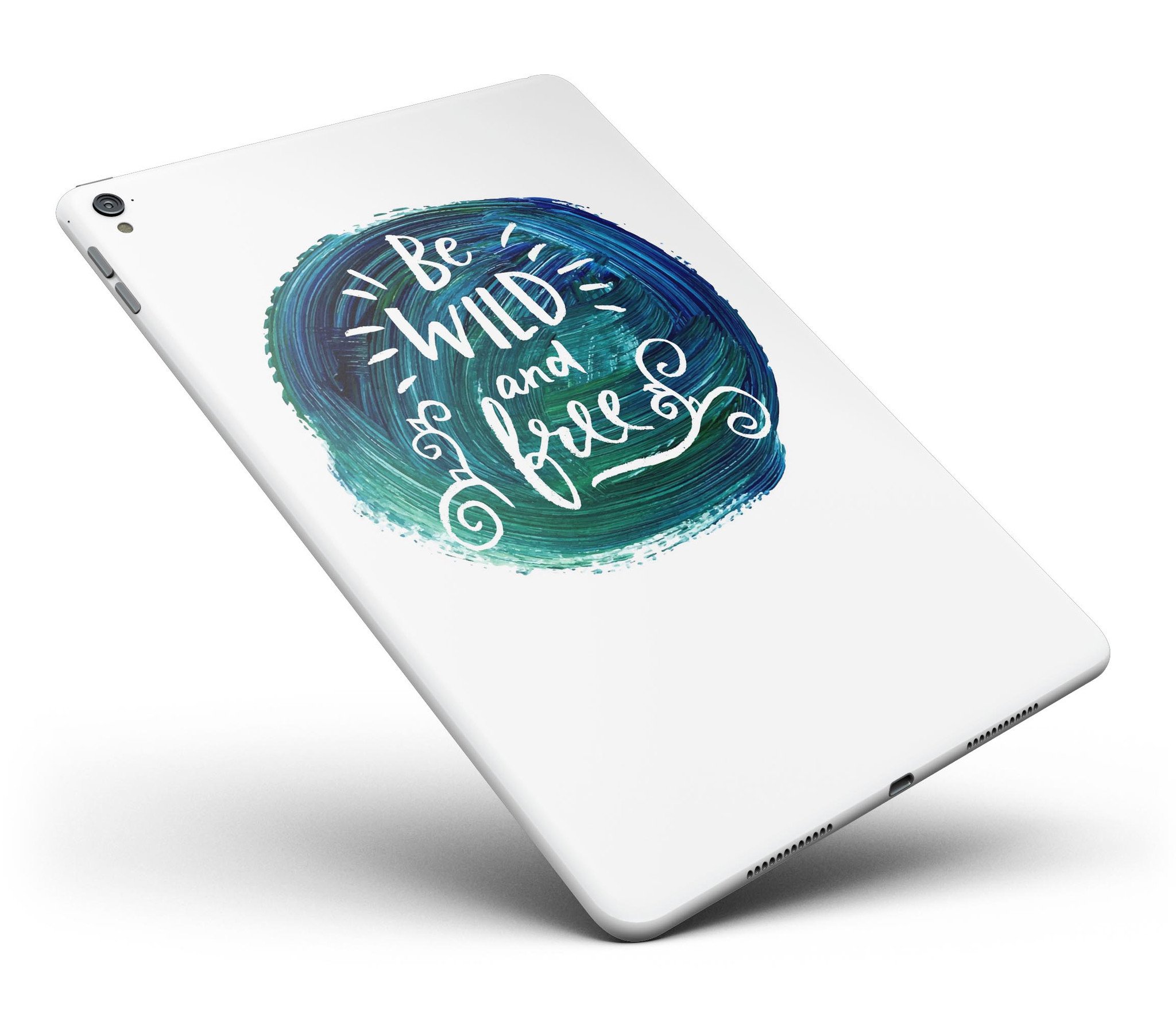 Be Wild and Free Full Body Skin for iPad Pro, showcasing vibrant design and premium vinyl material for protection.