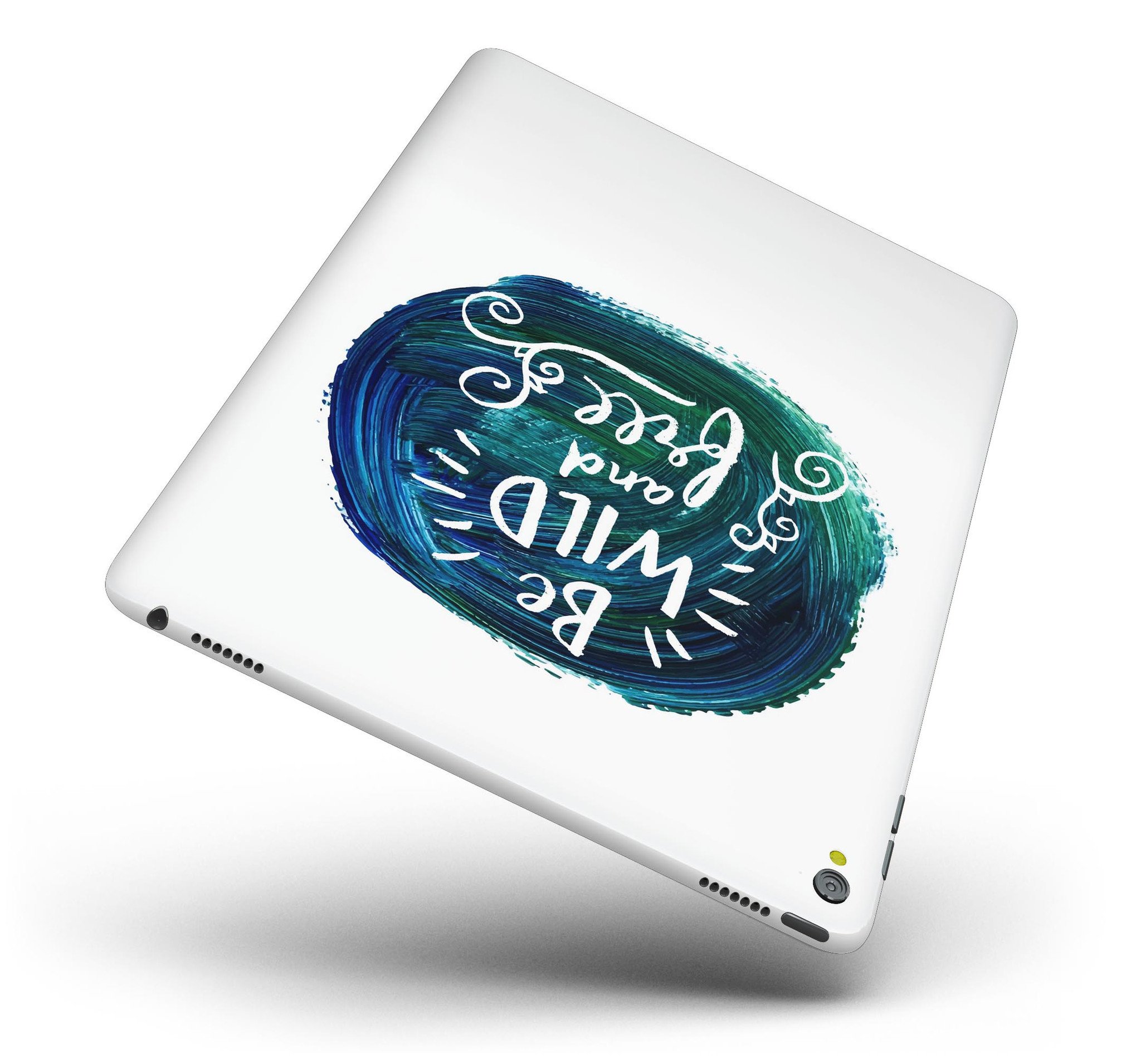 Be Wild and Free Full Body Skin for iPad Pro, showcasing vibrant design and premium vinyl material for protection.