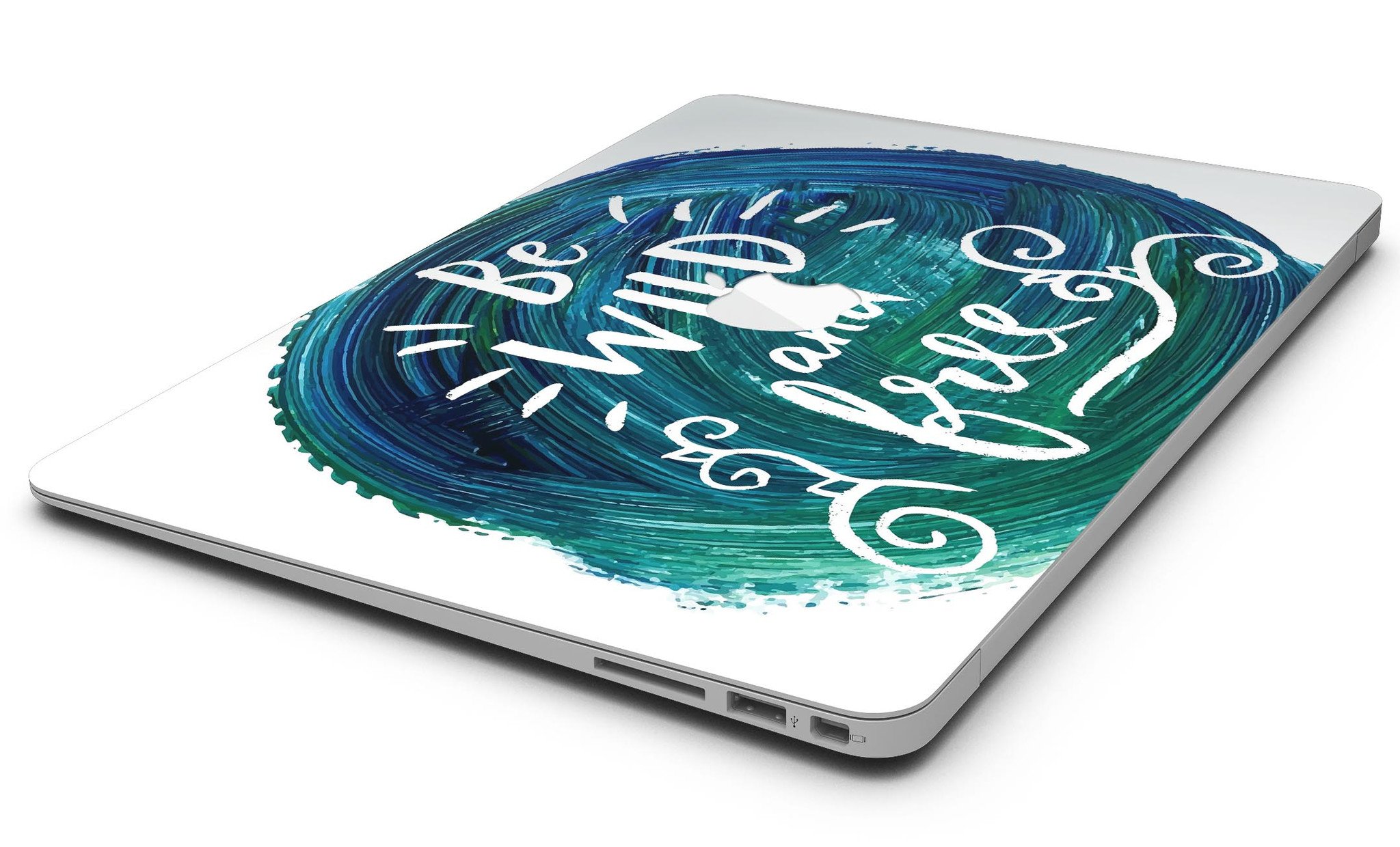 Be Wild and Free MacBook Air Skin Kit showcasing vibrant design and premium vinyl material.