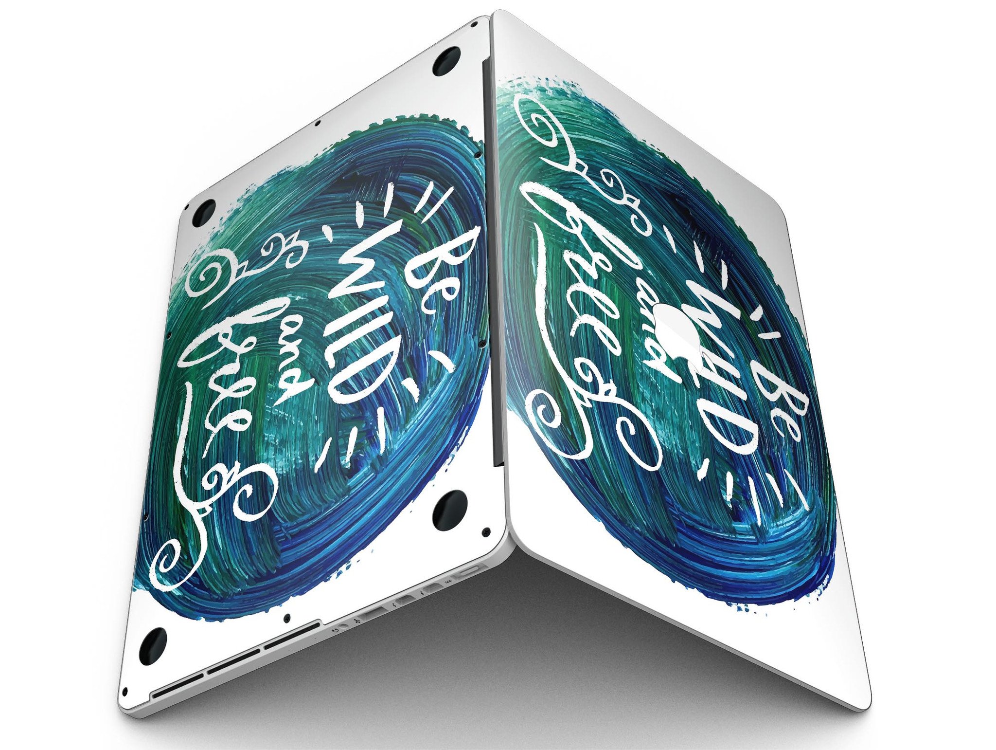 Be Wild and Free MacBook Pro skin featuring vibrant design, perfect fit for Retina Display, showcasing gloss finish.