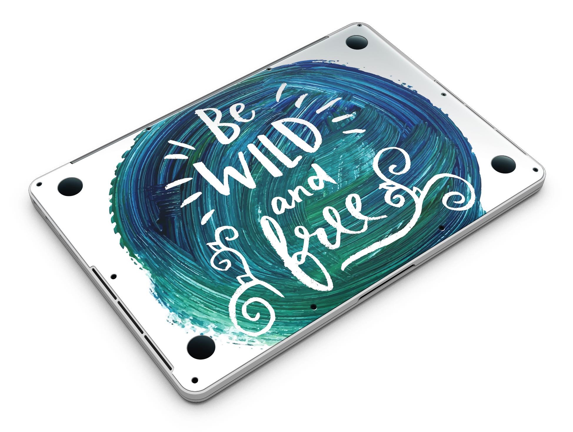 Be Wild and Free MacBook Pro skin featuring vibrant design, perfect fit for Retina Display, showcasing gloss finish.