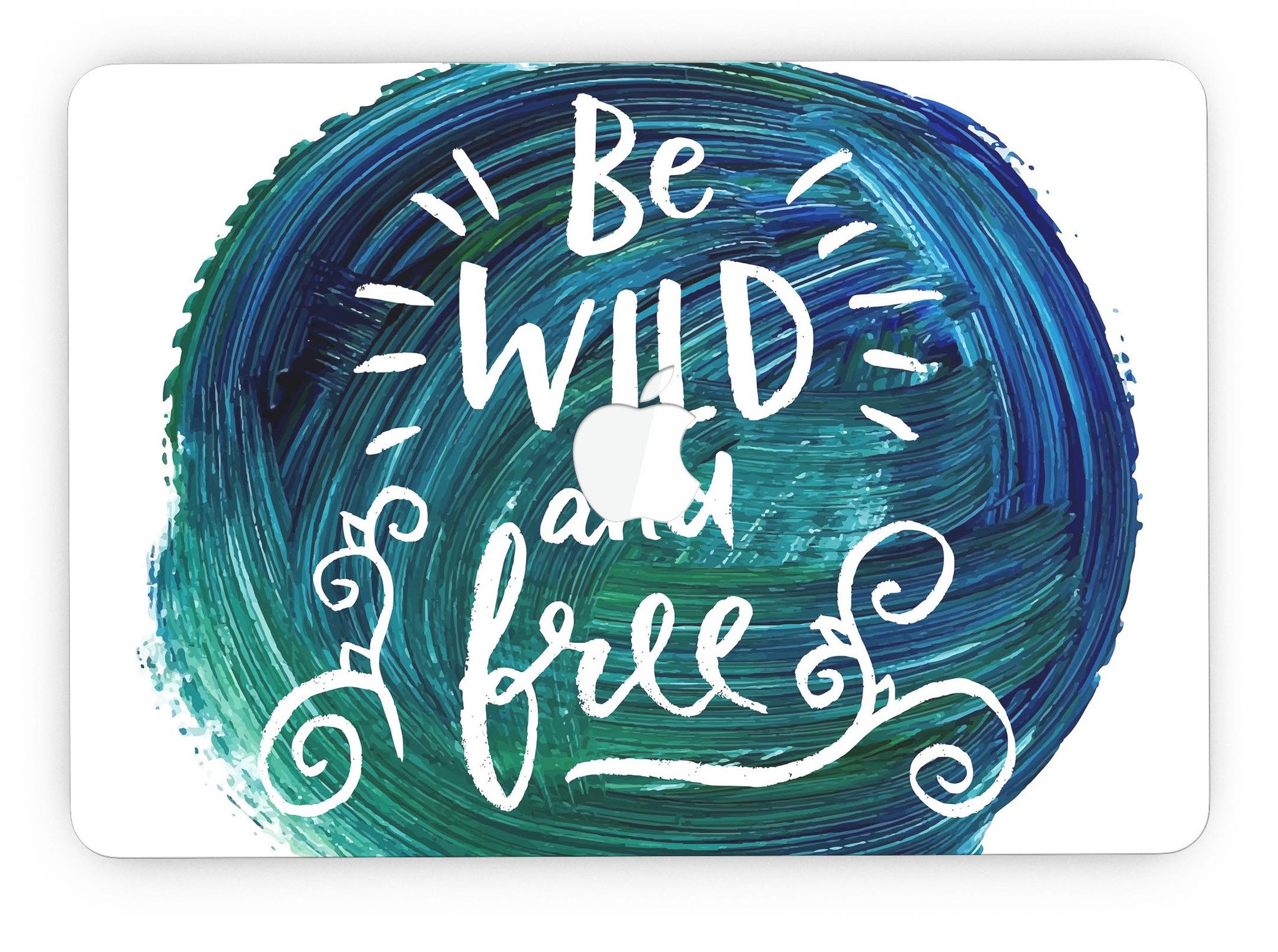 Be Wild and Free MacBook Pro skin featuring vibrant design, perfect fit for Retina Display, showcasing gloss finish.