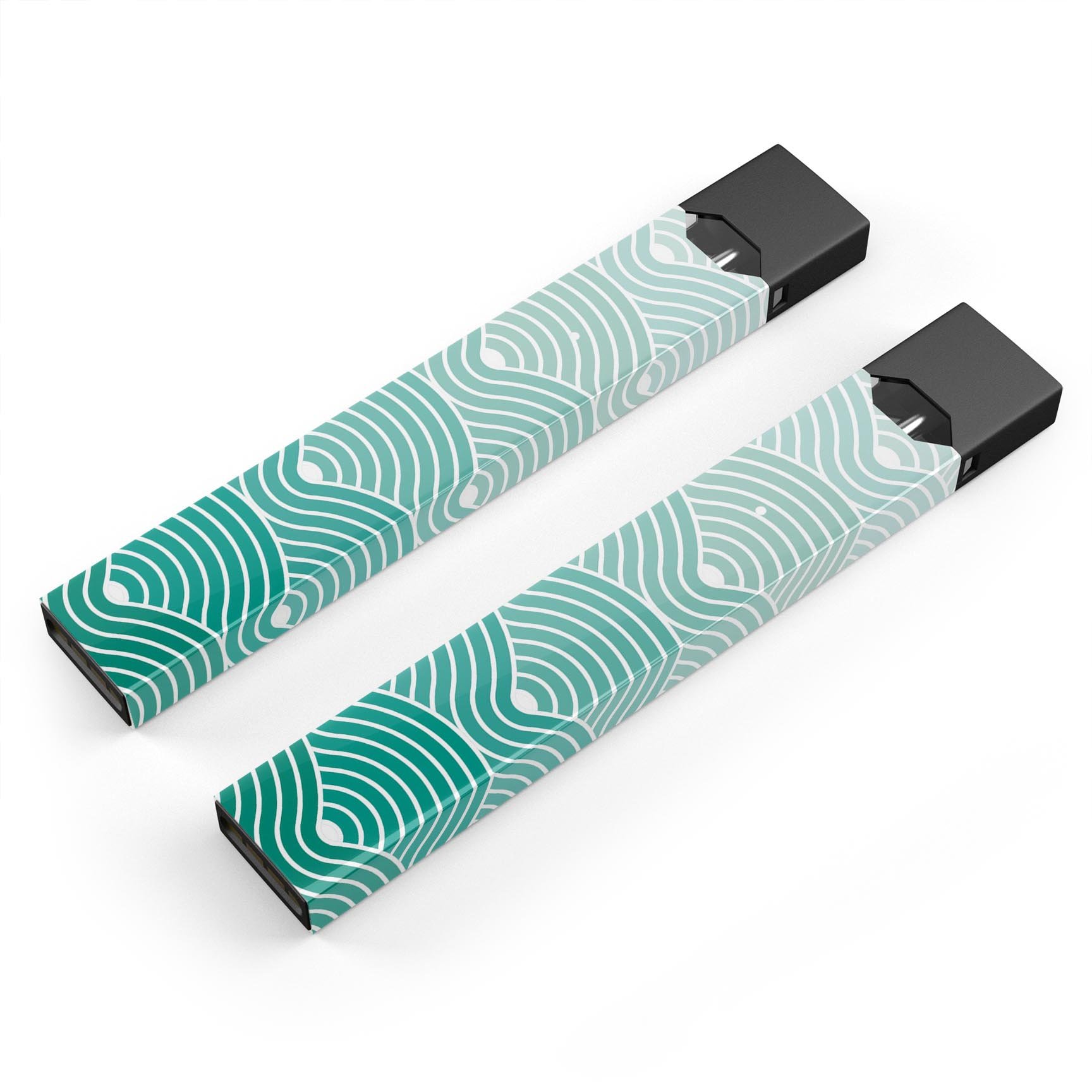 Beach Hotel Wallpaper Waves skin wrap for JUUL device, showcasing vibrant beach-themed design and premium quality.