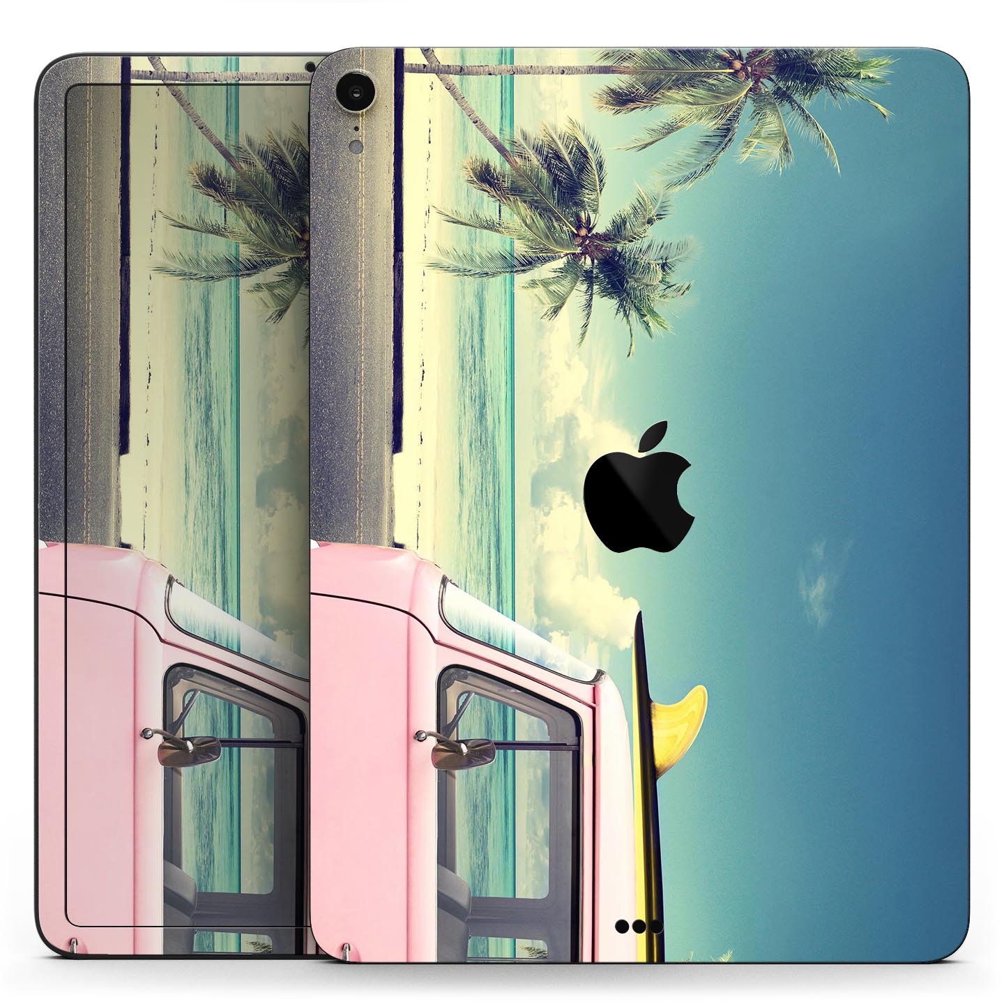 Beach Trip full body skin decal for Apple iPad Pro 12.9" and 11", featuring vibrant beach-themed design and premium 3M materials.