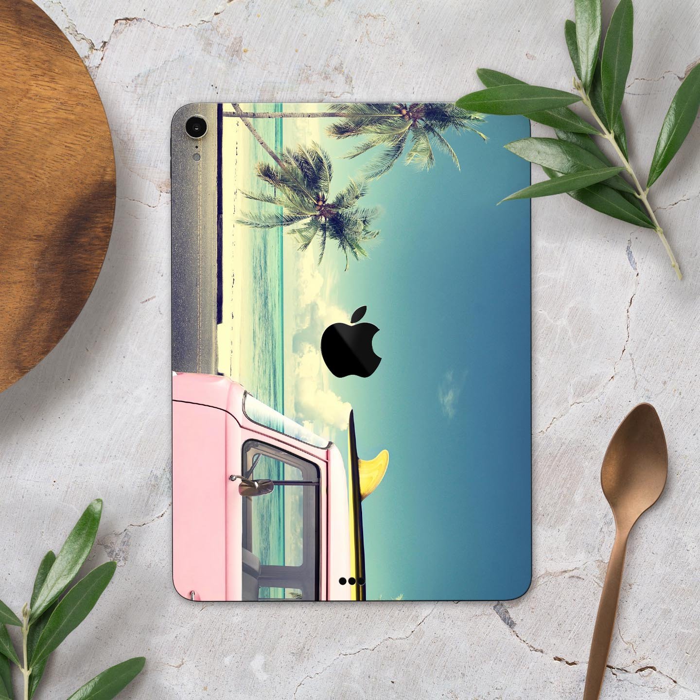 Beach Trip full body skin decal for Apple iPad Pro 12.9" and 11", featuring vibrant beach-themed design and premium 3M materials.