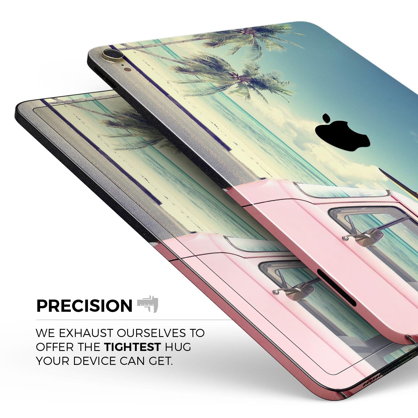 Beach Trip full body skin decal for Apple iPad Pro 12.9" and 11", featuring vibrant beach-themed design and premium 3M materials.