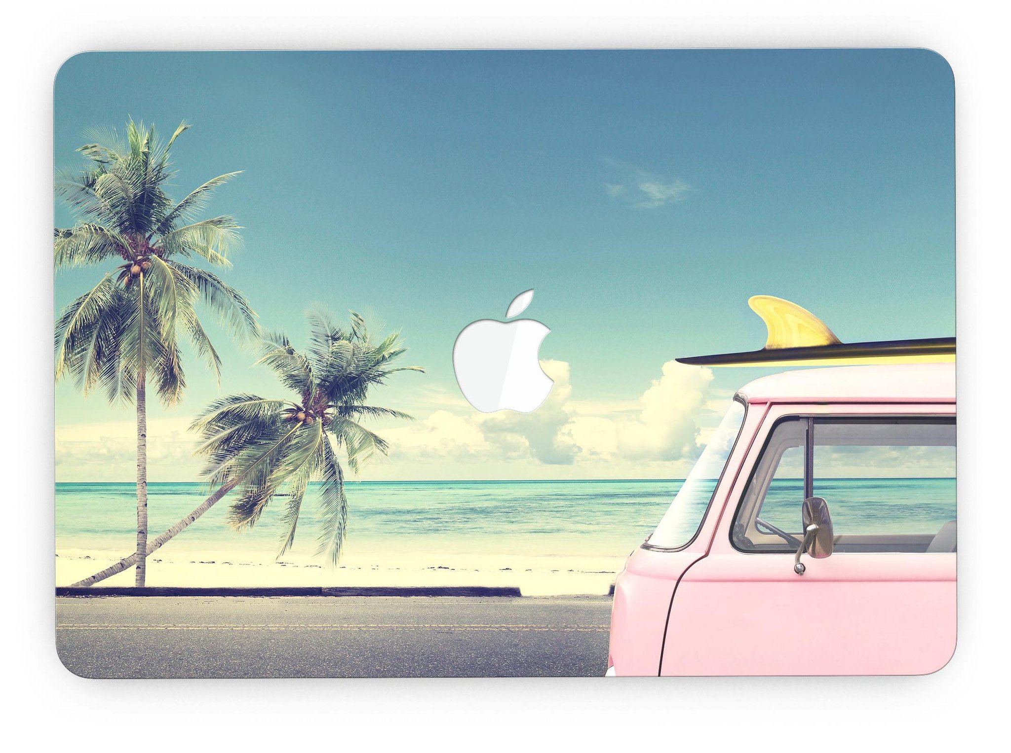 Beach Trip skin kit for MacBook Pro with Retina Display, showcasing vibrant design and premium vinyl material.